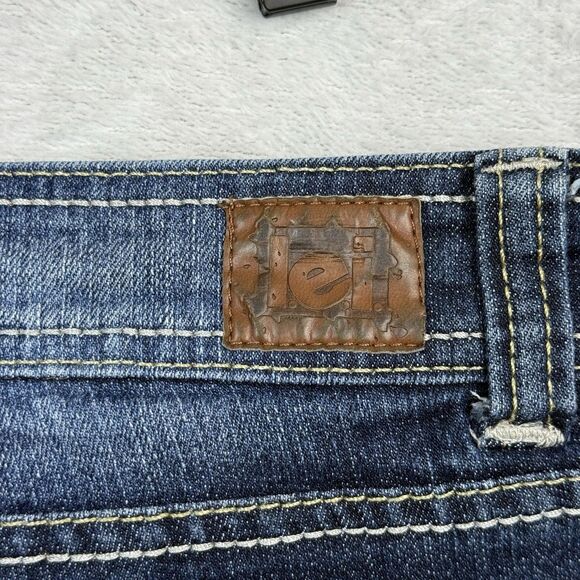 LEI Flare Jeans 15 Short Mid Rise Sophia Hipster Y2K Mallcore Bella Swan Scene - Picture 6 of 16